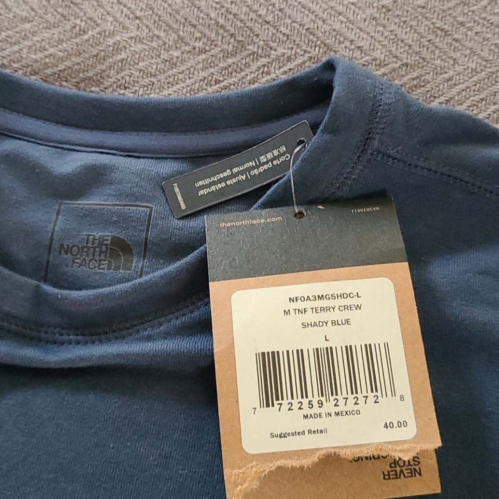 Nwt Northface long sleeve shirt men large standard